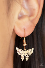 Load image into Gallery viewer, Bountiful Butterflies - Gold - Paparazzi Accessories