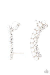 Doubled Down On Dazzle - White - Paparazzi Accessories