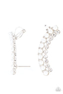 Doubled Down On Dazzle - White - Paparazzi Accessories