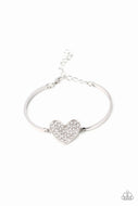 Heart-Stopping Shimmer - White - Paparazzi Accessories