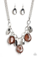 Looking Glass Glamorous - Brown - Paparazzi Accessories