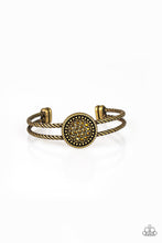 Load image into Gallery viewer, Definitely Dazzling - Brass - Paparazzi Accessories