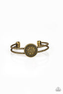 Definitely Dazzling - Brass - Paparazzi Accessories