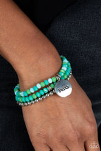 Load image into Gallery viewer, Fashionable Faith - Green - Paparazzi Accessories
