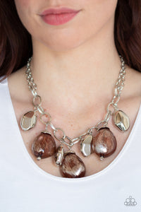 Looking Glass Glamorous - Brown - Paparazzi Accessories