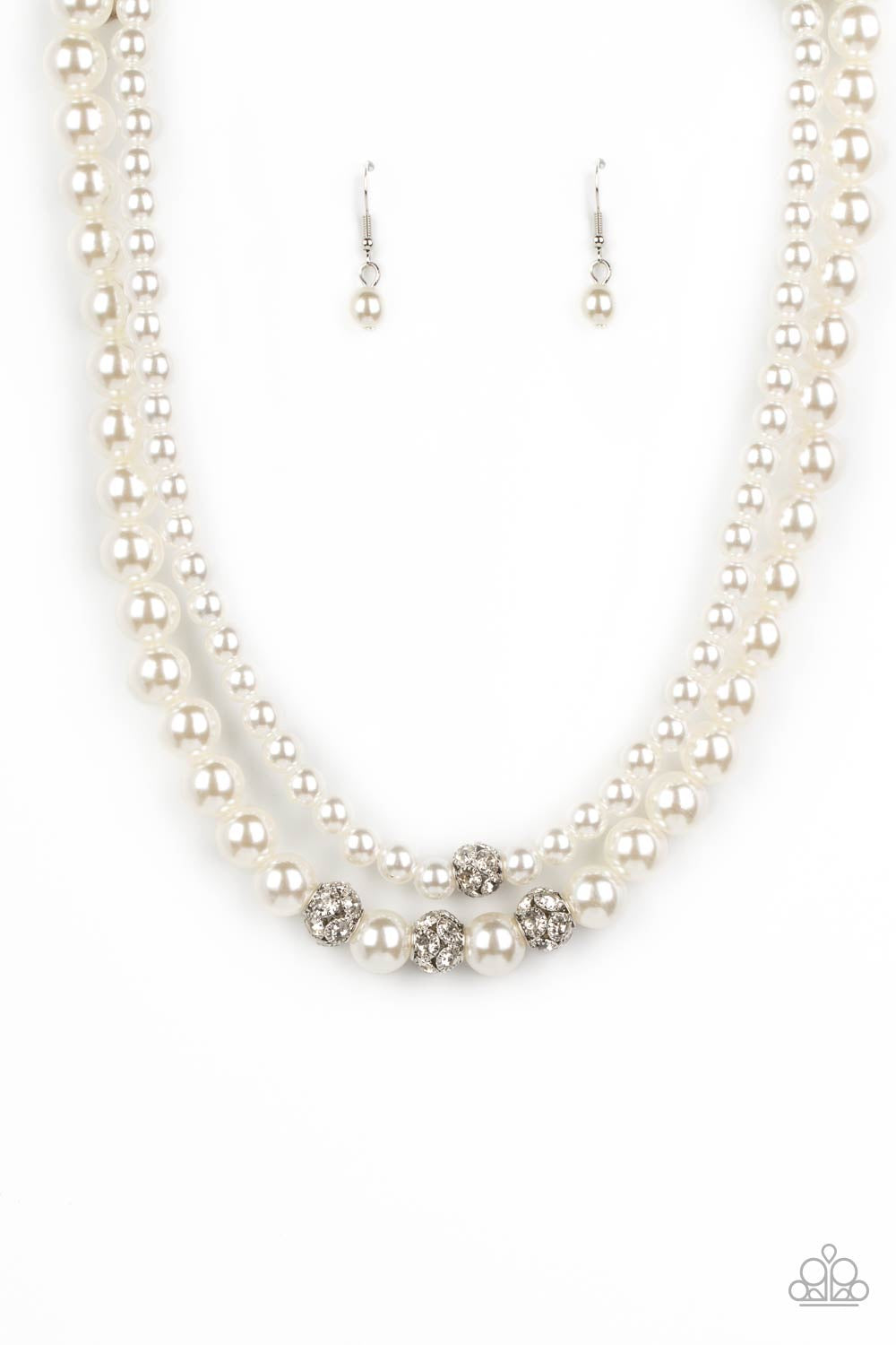 Brilliant Ballerina  - White - Paparazzi Accessories